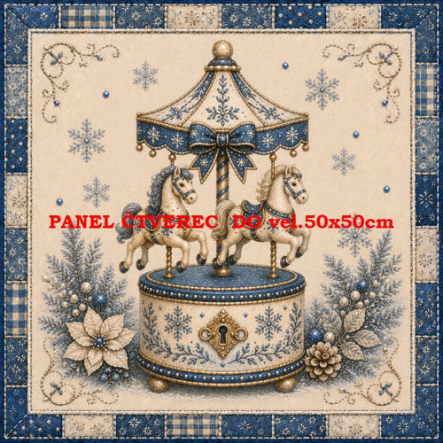 Bavlněný panel 10x10 cm