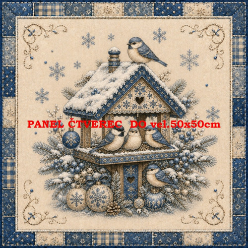 Bavlněný panel 10x10 cm