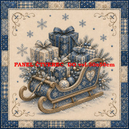 Bavlněný panel 10x10 cm