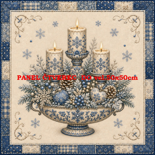 Bavlněný panel 10x10 cm