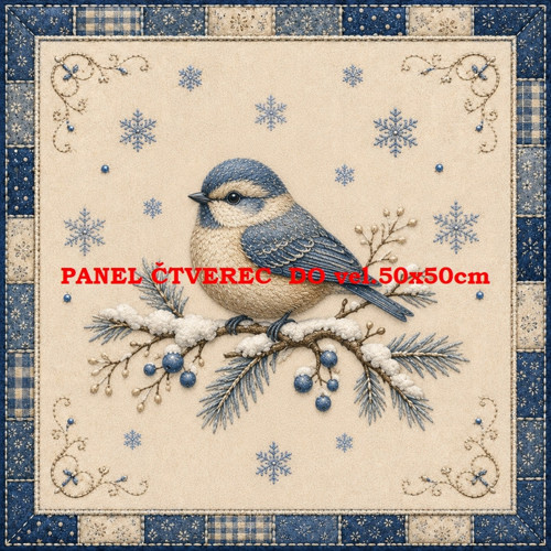 Bavlněný panel 10x10 cm