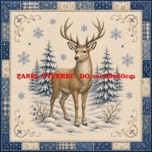 Bavlněný panel 10x10 cm