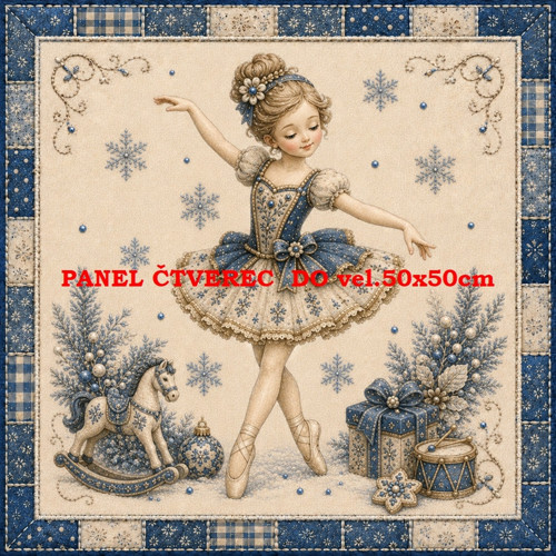 Bavlněný panel 10x10 cm — foto 1