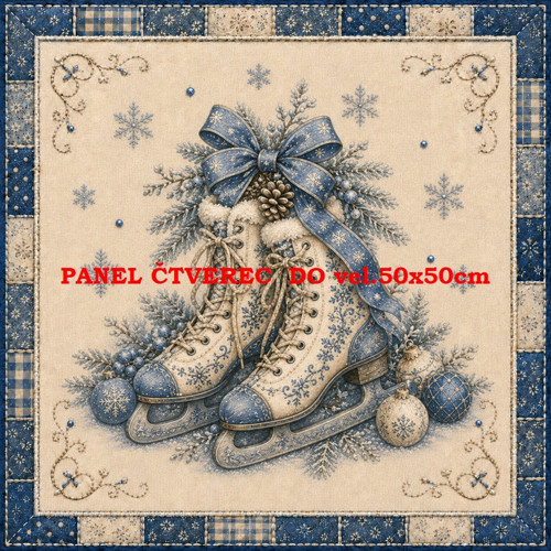 Bavlněný panel 10x10 cm