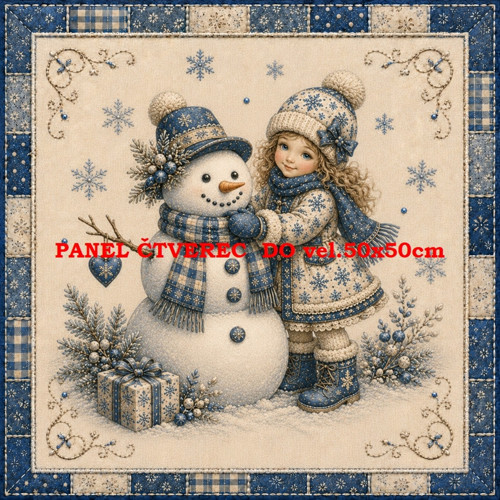 Bavlněný panel 10x10 cm