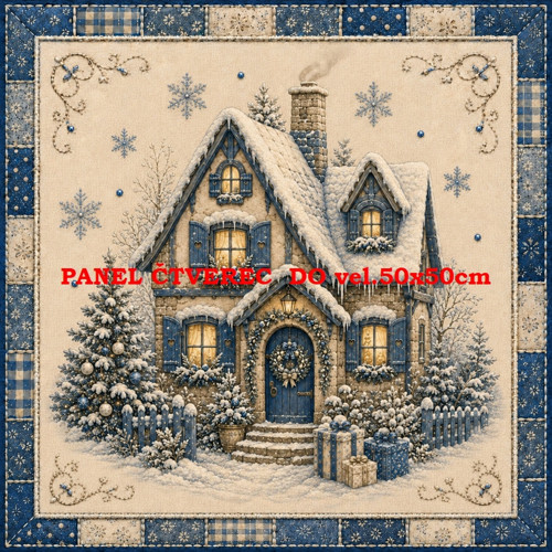Bavlněný panel 10x10 cm