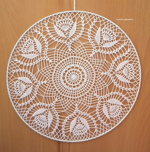 Dečka do lapače snů 26 cm bílá