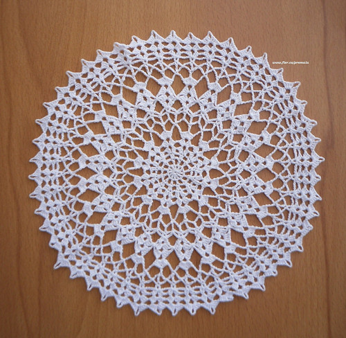 Krajka do lapače 23 cm bílá
