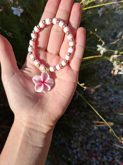 Náramek "pink flower" — foto 1