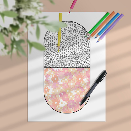 Relaxační pilulka floral - meruňkové