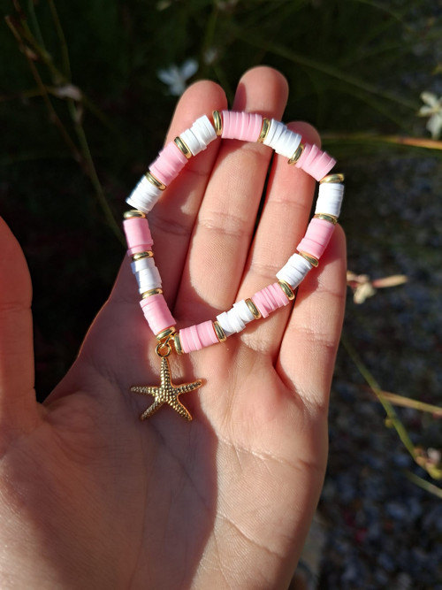 Náramek "pink star" — foto 1