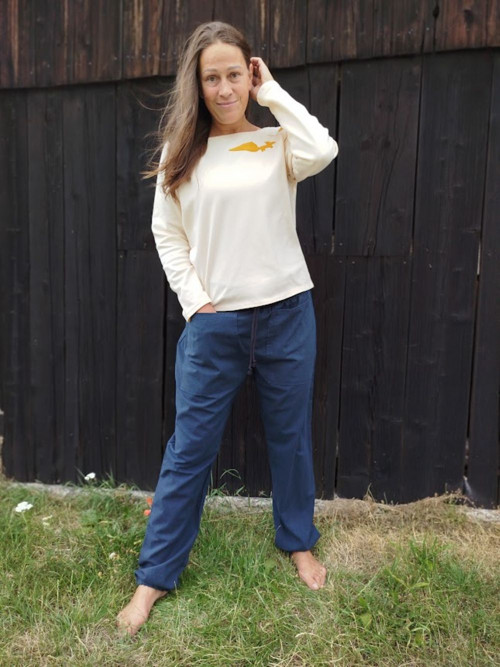 Modré kalhoty UNI — foto 1