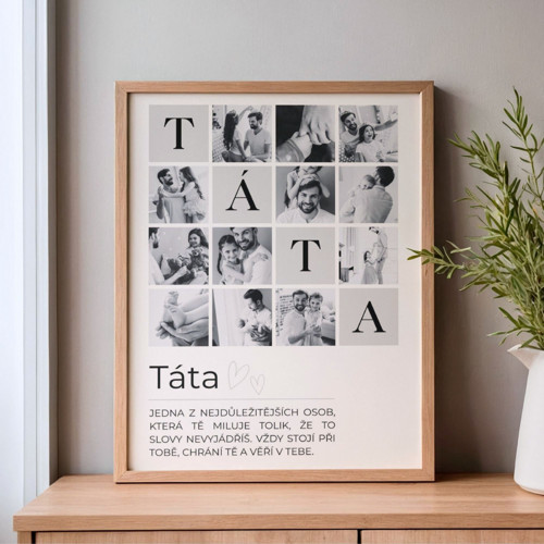 Dárek pro tatínka FOTOKOLÁŽ - Canva šablona