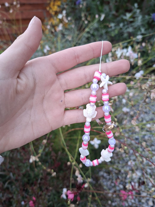 Phonecharm"růžový mořský svět"