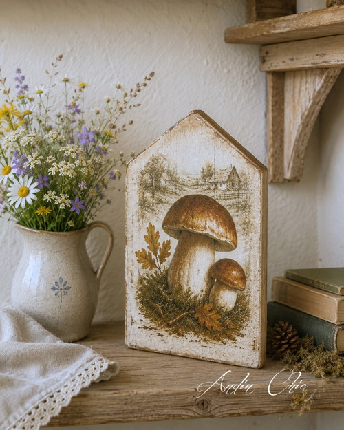 Domek ze dřeva Léto kolem nás Hříbky