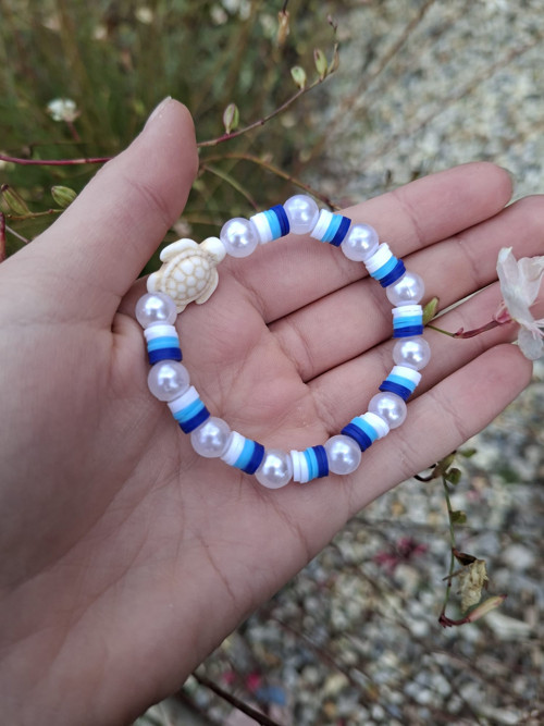 Náramek"blue pearls" — foto 1