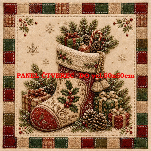 Bavlněný panel 10x10 cm