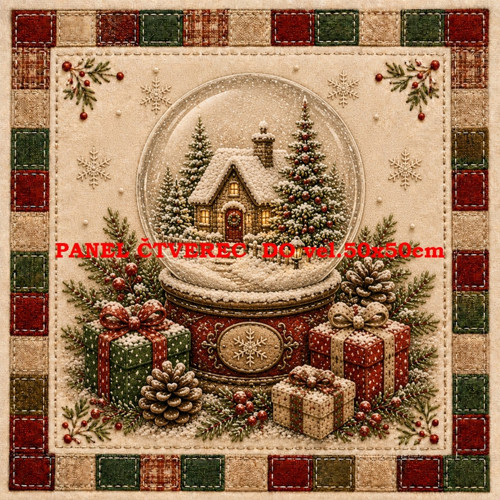 Bavlněný panel 10x10 cm