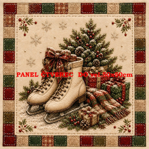 Bavlněný panel 10x10 cm — foto 1