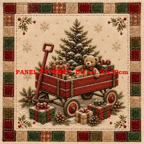 Bavlněný panel 10x10 cm