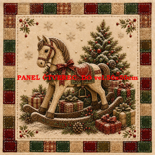 Bavlněný panel 10x10 cm