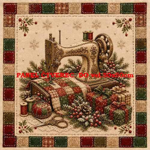 Bavlněný panel 10x10 cm — foto 1