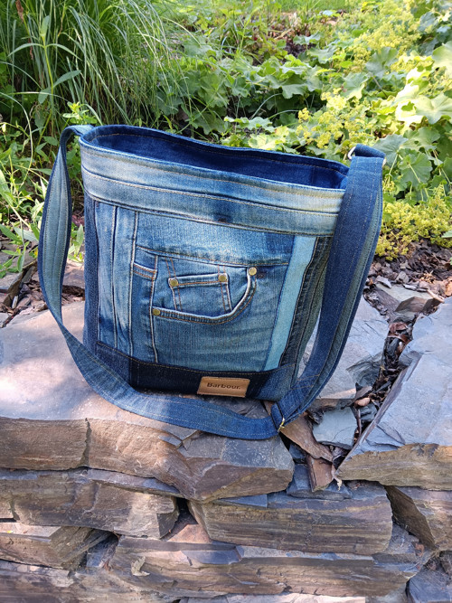 Džínová crossbody kabelka