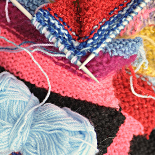 Panel bavlněný 30x30 cm: Pletení