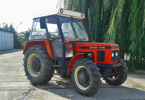 Panel bavlněný 16x11 cm: Traktor Zetor — foto 1