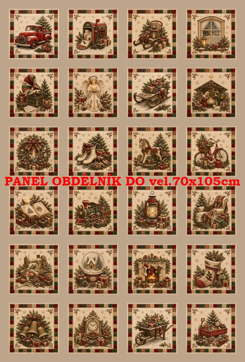 Bavlněný panel 40 x 60 cm — foto 1