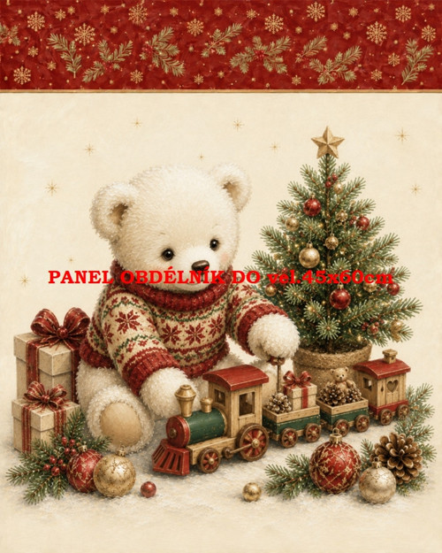 Bavlněný panel 7x10 cm