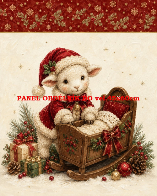 Bavlněný panel 7x10 cm