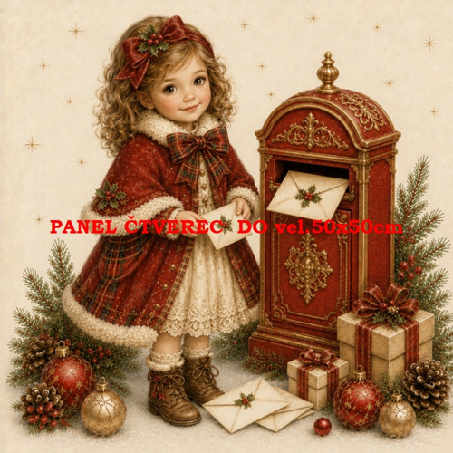 Bavlněný panel 10x10 cm