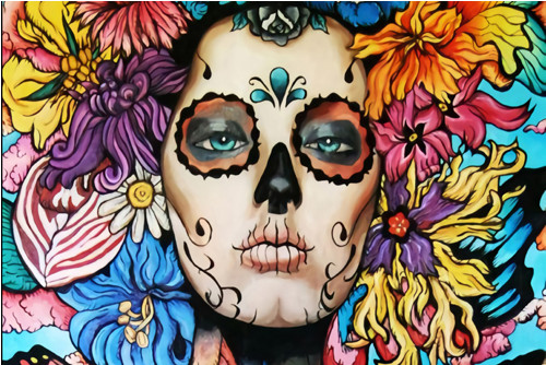 Panel z kočárkoviny 30x20 cm: Muerte