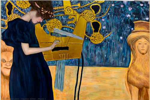 Panel z kočárkoviny 30x20 cm: Klimt