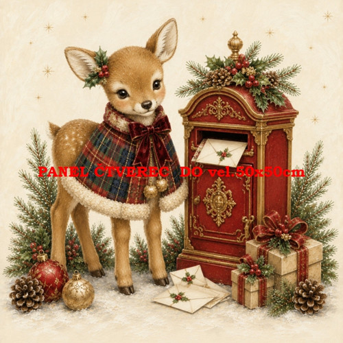 Bavlněný panel 10x10 cm