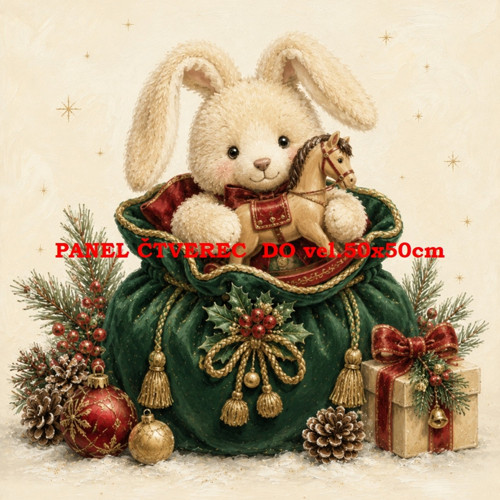 Bavlněný panel 10x10 cm