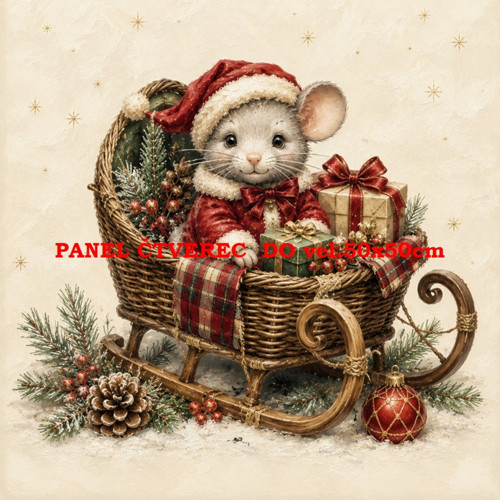 Bavlněný panel 10x10 cm