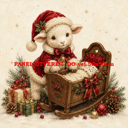 Bavlněný panel 10x10 cm — foto 1