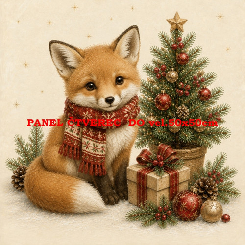 Bavlněný panel 10x10 cm