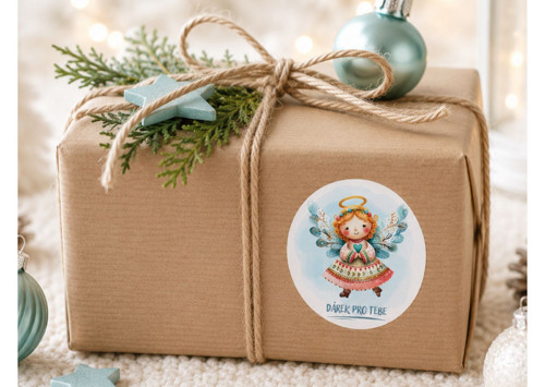 Dárek pro tebe samolepky 12 ks - velké