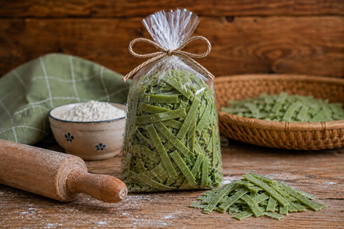 Těstoviny špenátové širší 300g