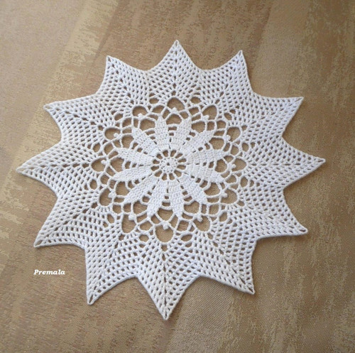 Dečka do lapače snů 18 cm bílá