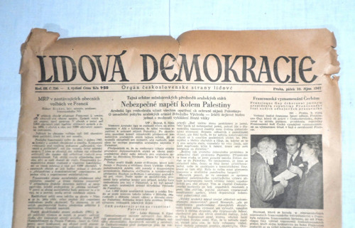 NOVINY Lidová demokracie • 10. října 1947