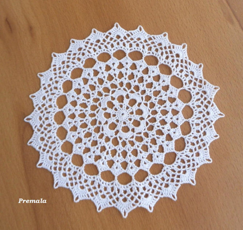 Dečka do lapače snů 17 cm bílá