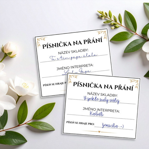 SVATEBNÍ PÍSNIČKA na přání - pdf k tisku