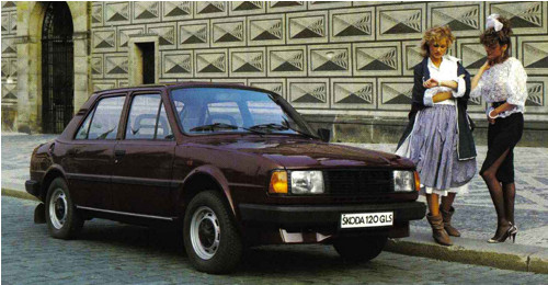 Panel z kočárkoviny 27x14 cm: Škoda 120 GLS