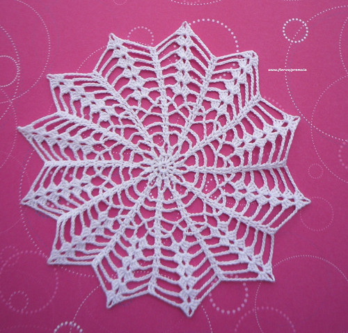 Krajka do lapače 15 cm bílá