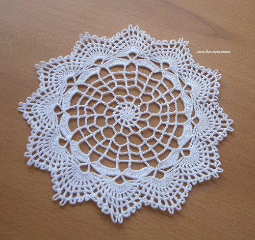 Krajka do lapače 15 cm bílá