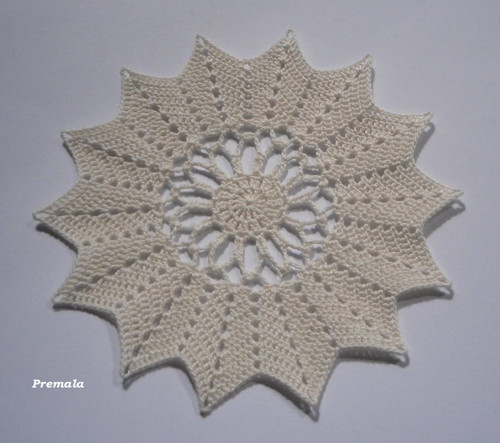 Krajka do lapače snů 14 cm krémová